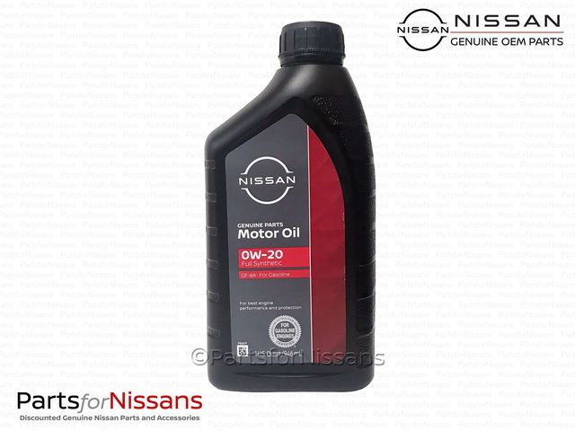 0W20 Synthetic Engine Oil - Nissan (999PK-000W20N)