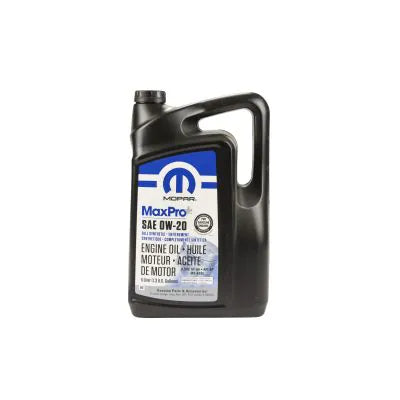 Genuine Mopar MaxPro+ 0W-20 (68524013AA) Engine Oil for Chrysler & Dodge - 5L