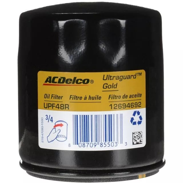 ACDelco UPF48R 12694692 GM Original Equipment Gold Ultraguard Engine Oil Filter